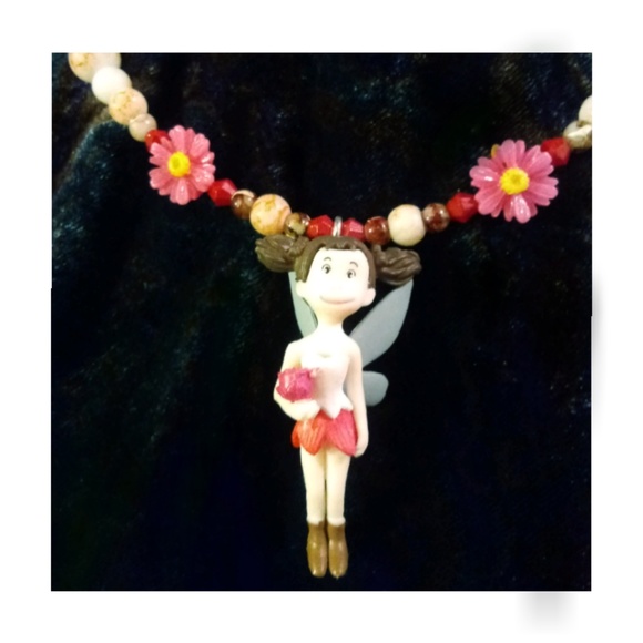 Handmade in the USA Jewelry - Fairy necklace Garden fairy pendant Handmade in the USA Jewelry - Fairy necklace Garden fairy pendant